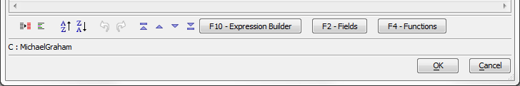 The Calculate Values dialog has additional tools